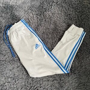 Adidas Challenger joggers grey with blue stripes | Men Medium